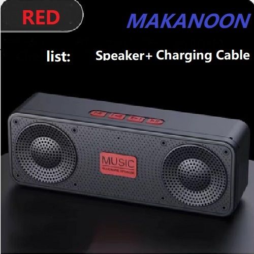 MAKANOON（clearance price） Portable Bluetooth Speaker TF Card FM Mode HD Sound Quality FM Music