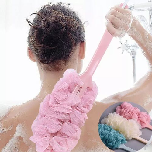 Body Brush Long Handle Bathing Sponge Back Scrubber