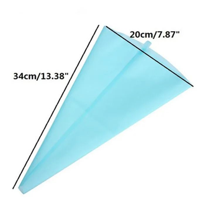 12 inch Silicone Piping Pastry Bag Fondant Cookie Cake Decorating Baking Tool