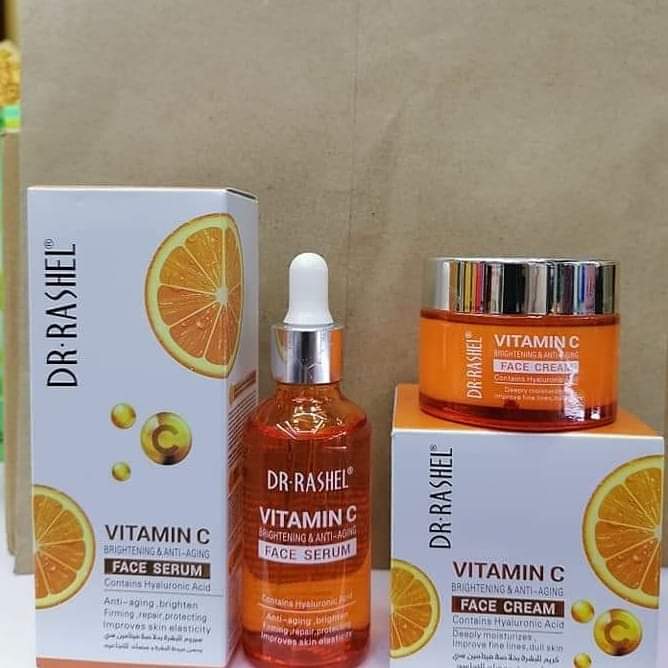 Dr. Rashel (ORIGINAL) Vitamin C Brightening & Anti-Aging Face Cream + Face Serum