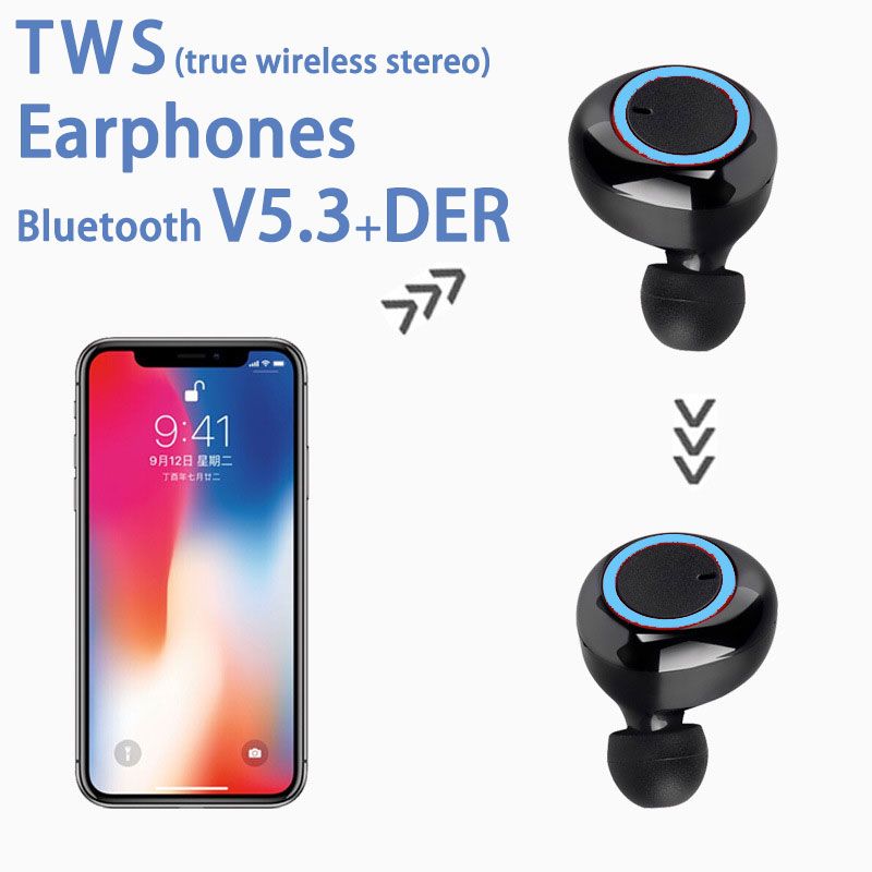 【New Year Sale】Y50 Pro Wireless Bluetooth Earphone TWS Stereo Earbuds In-Ear Touch Control 450mAh with Mic Earphone for iOS & Android