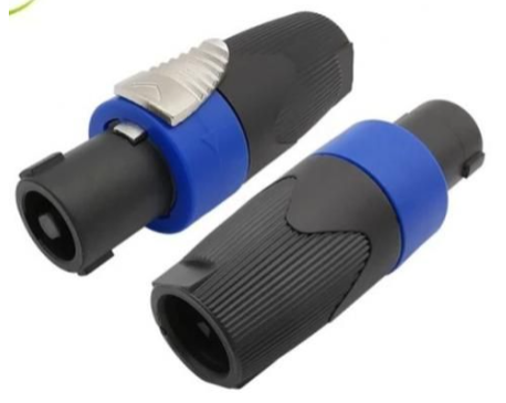 4 Pole Speckon Plug Male Speaker Audio Cable Connector