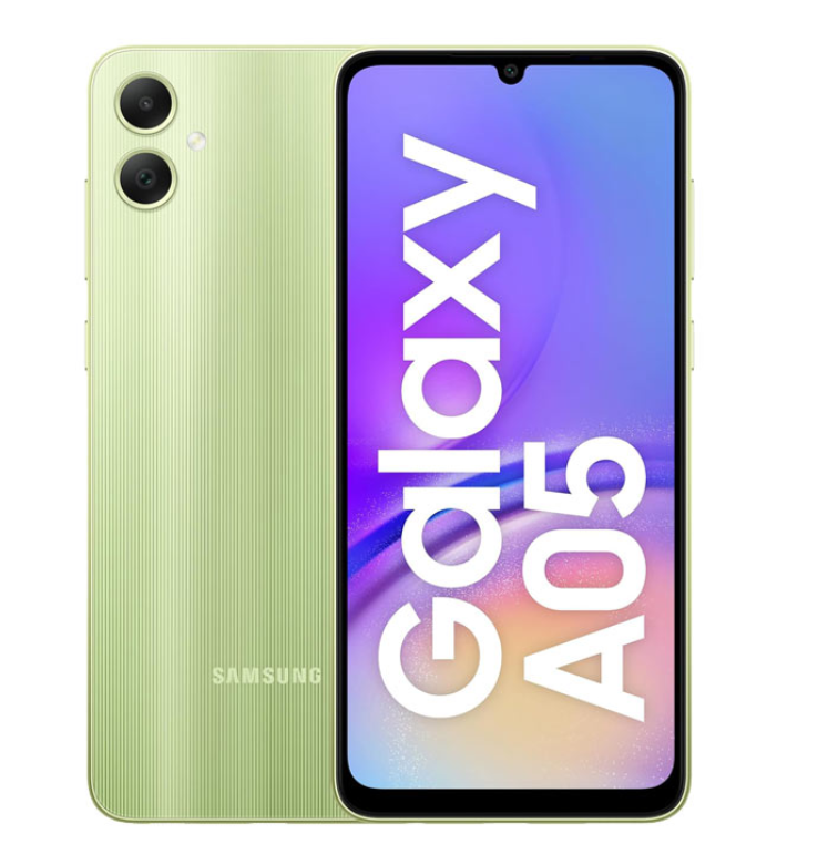 Samsung Galaxy A05 64GB Rom 4GB Ram 6.7 Inches 5000mAh 50MP + 2MP Real Camera Android 14 Smart Mobile Phone.