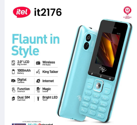 Itel it2176 - Dual Sim - 2.0 Inch Display - 1000mAH Battery - Magic Sound - King Talker Cell Phone