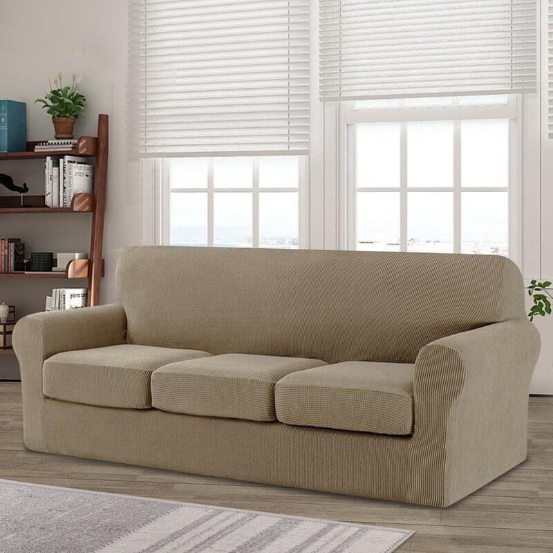 jacquard slip seat covers with separate cushions covers