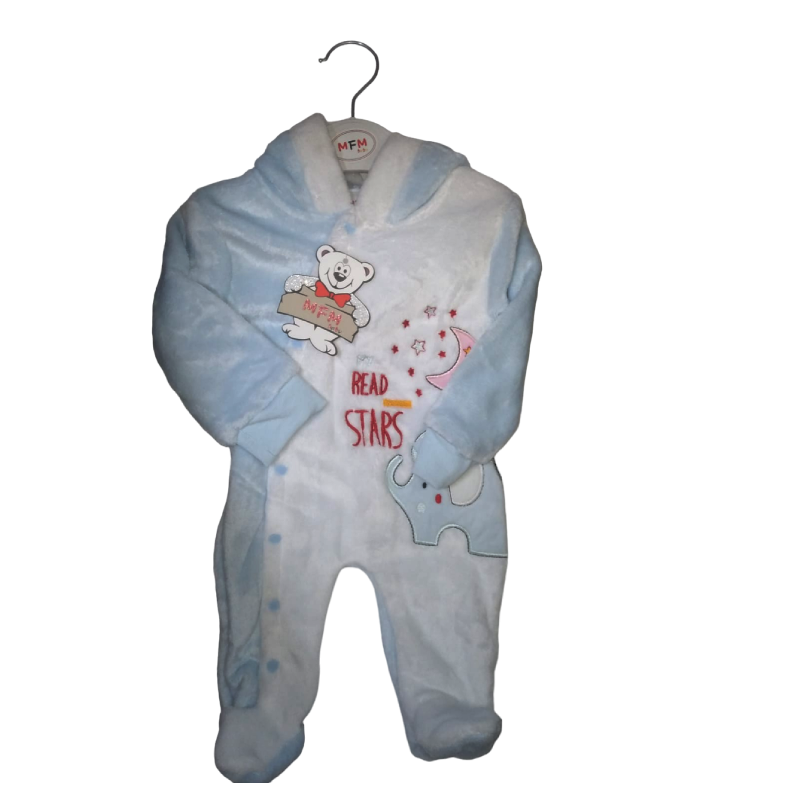 100% Cotton Fleece Light Baby Romper
