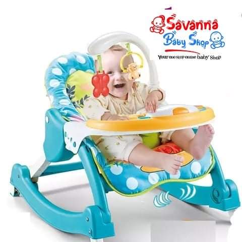 Baby rocking chair with feeding area