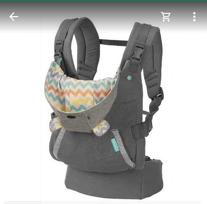 Infantino comfy Cuddle Hoodie Baby Carrier NEW Ergonomic-grey