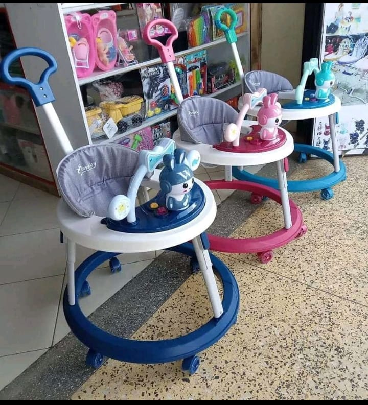 Momeasy Height Adjustable Baby Walker With Push Handle
