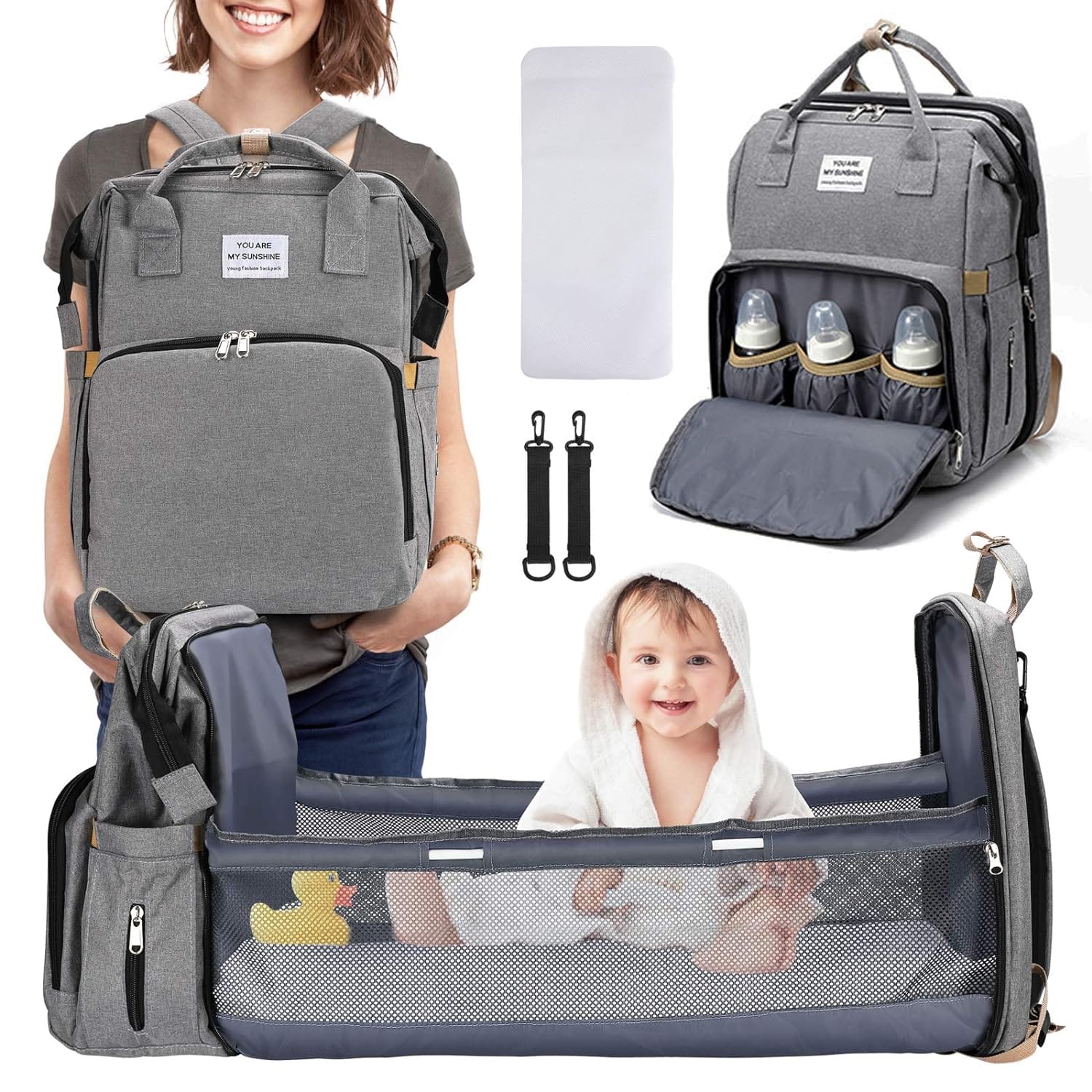 Diaper Bag Nappy/ Bag And Bed Backpack Mummy Bag Maternity Packages