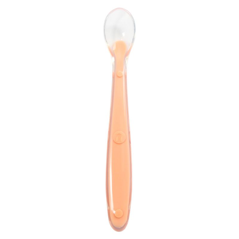 Baby Feeding Spoon Soft Silicone Spoons Training Spoon Temperature Sensing Feeding Feeder Flatware for Child kids Infants