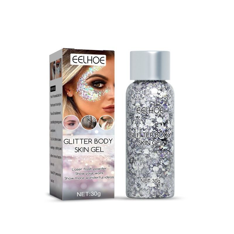 EELHOE sequin gel set gel glitter makeup fish scale sequin stage performance eye shadow makeup props view 7