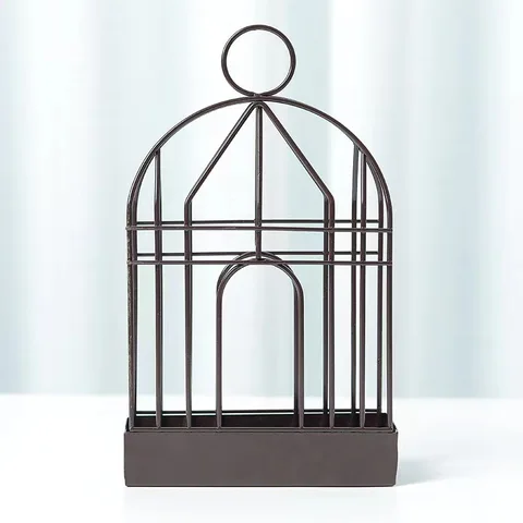 Creative Birdcage shape mosquito coil holder Retro Portable Iron Mosquito Coil rack Incense Burner Metal Frame