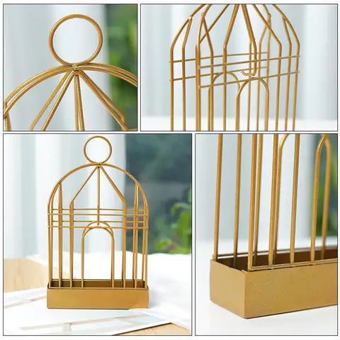 Creative Birdcage shape mosquito coil holder Retro Portable Iron Mosquito Coil rack Incense Burner Metal Frame