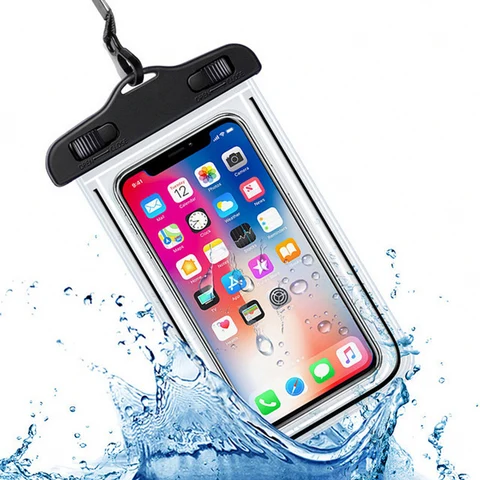 Waterproof Mobile Phone Cases Transparent Phone Underwater Storage Bag Swimming Diving Protective Swimming Bags Waterproof Phone Case Water proof Bag Mobile Phone Pouch PV Cover