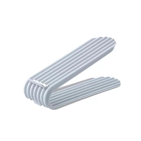 High Quality Plastic Adjustable Double-layer Stackable Shoe Rack Space Organizer 50% Space-Saving Storage Rack Holder