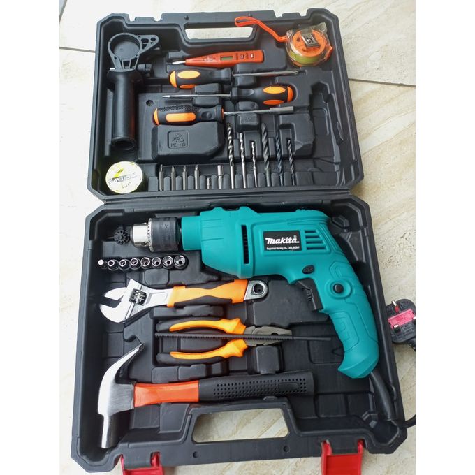Makita 710W Electric Hammer Drill Tool Set WITH BLOW CASE