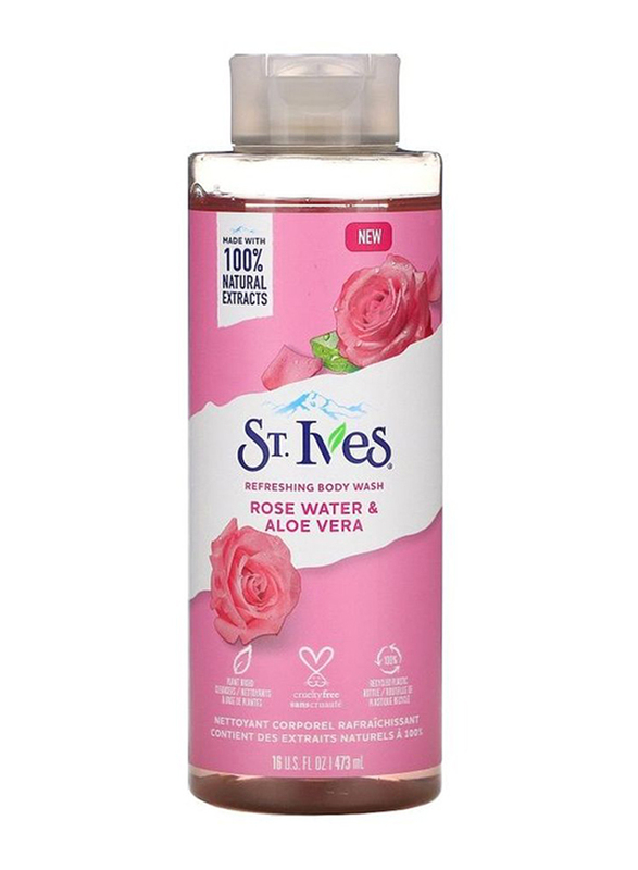 St Ives Refreshing Body Wash Rose Water And Aloe Vera 473ml