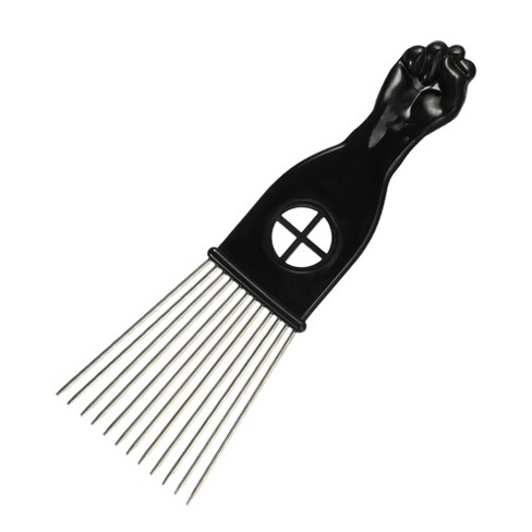 Afro Hair Pick-afro Pick Comb-black Metal
