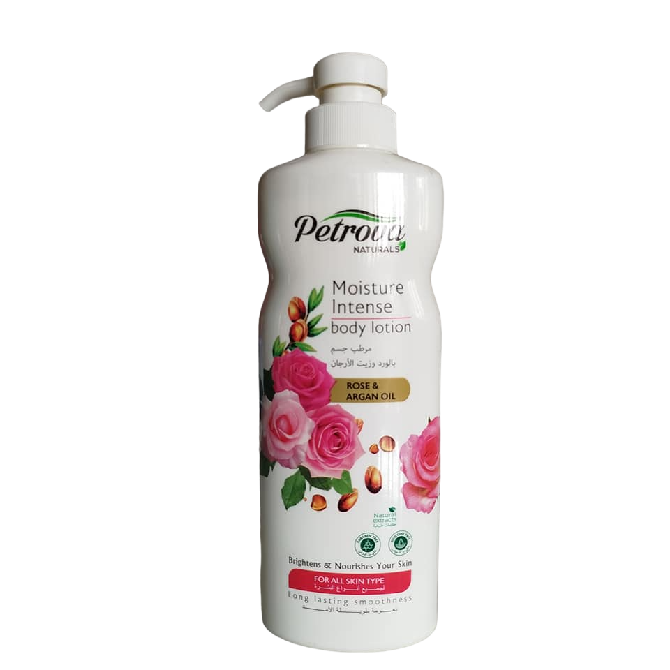 Petrova ARGAN OIL & ROSE Body Lotion. Brightens, Glows, Slows Aging, Remove Wrinkles, Spots, Scars, Dark marks, Smooths, Nourishes, Brightens & Moisturizes