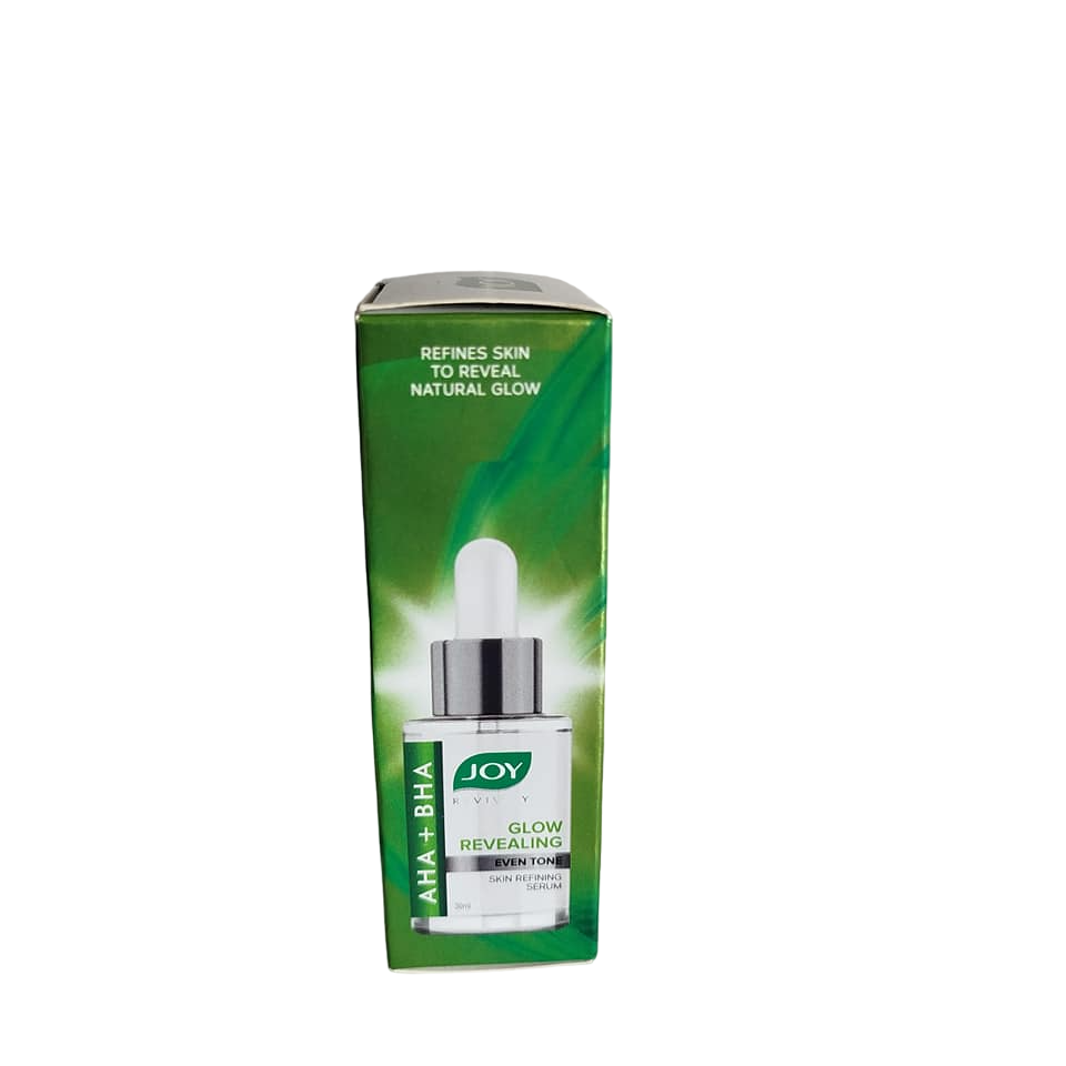 Joy  Salicylic Acid, AHA + BHA Even Tone, Glowing & Refining Face Serum. Fades Dark Spots, Blemishes, Pigmentations, Reduces Wrinkles, Slows ging, Glows, Evens the skin tone, Moisturizes & Softens