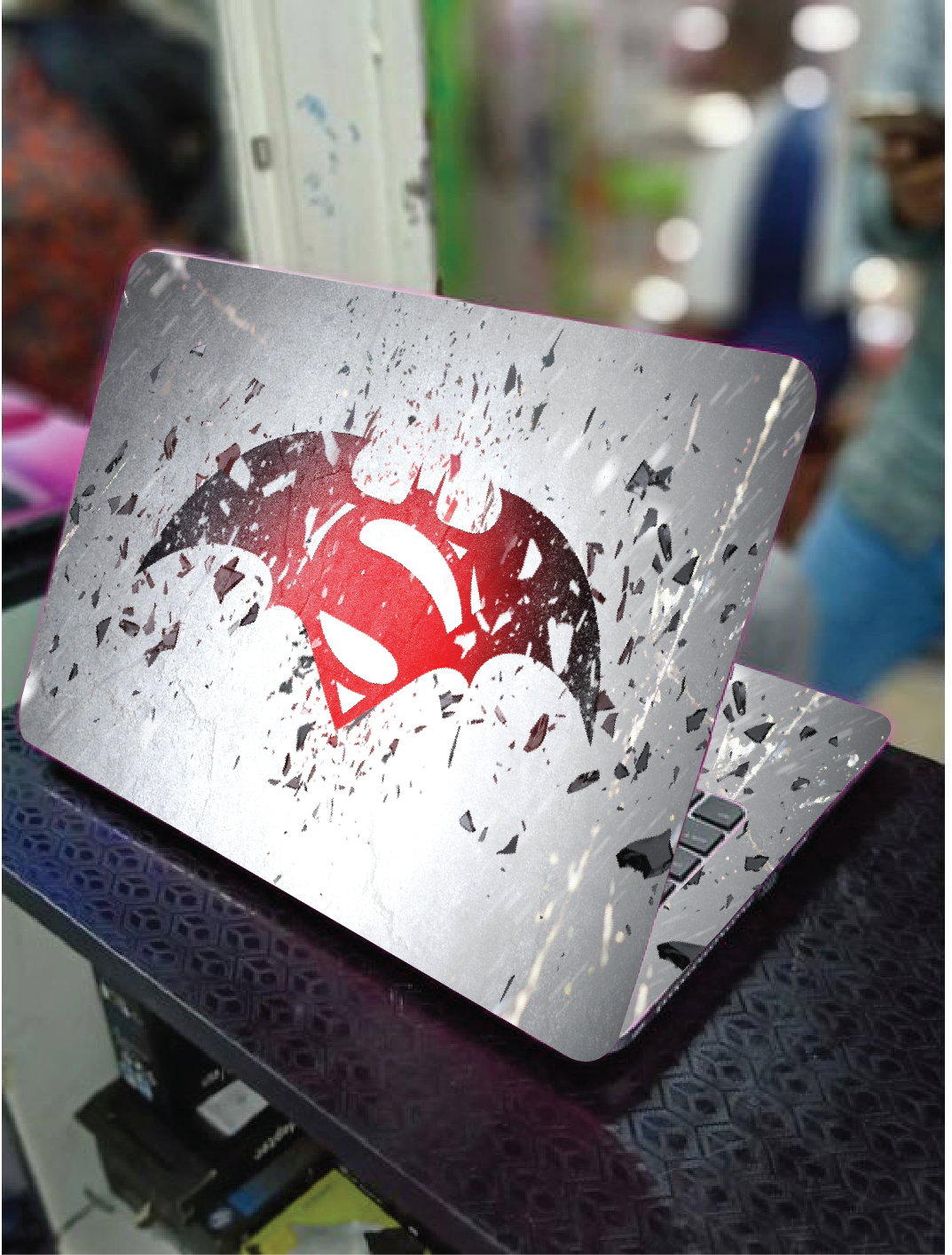 BATMAN LAPTOP SKIN/COVER/STICKER, for Laptop size 11" 13.3" 14" 15" 15.4" 15.6 Universal Vinyl Skin Sticker Cover.(LAMINATED)