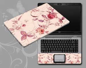 BROWN FLOWER LAPTOP SKIN/COVER/STICKER, for Laptop size 11" 13.3" 14" 15" 15.4" 15.6 Universal Vinyl Skin Sticker Cover.