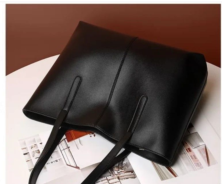 Women PU Leather Handbags Big Capacity Tote Bags Retro Double Strap Shoulder Bag Female bags