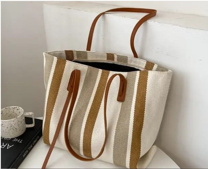 New Arrivals Ladies Bag Big stripes Fashion Bag Women's Casual Trend Shoulder Bag Tote Bag