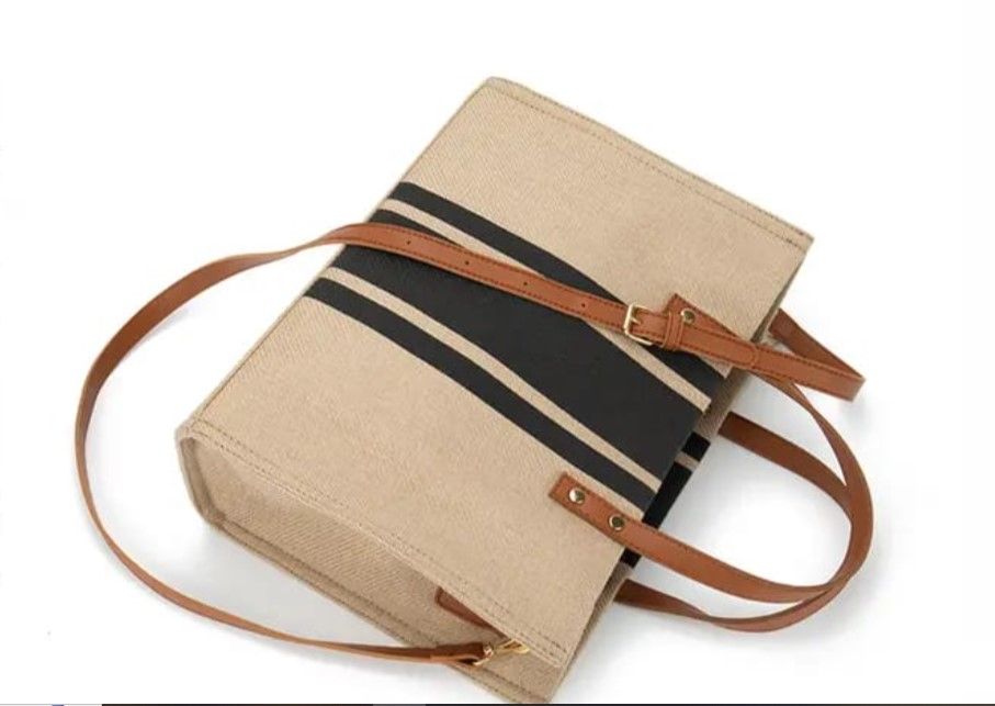 Ladies Bag Fashion Bag Women's Casual STRIPED Trend Shoulder Bag Tote Bag Women Handbag