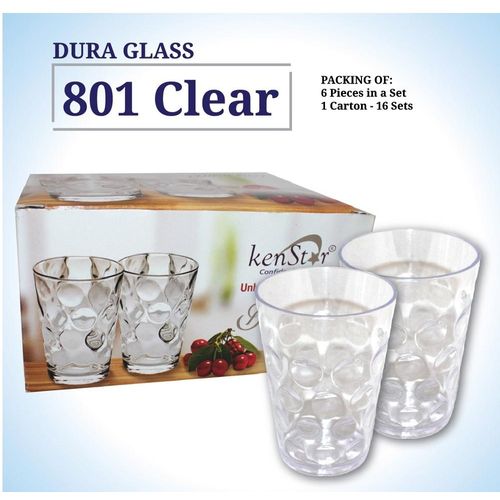 Kenstar unbreakable glass 6pcs