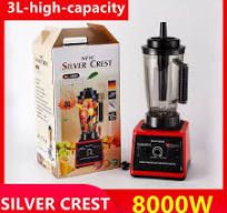 Silver Crest 3L SC-9880 Heavy Duty Commercial Blender - 8000W - Red