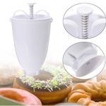 Plastic Doughnut Maker Machine Mold DIY Tool Kitchen Pastry Making Bake Ware Kitchen Accessories White Practical Moule Donut