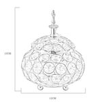 Crystal Candle Holder Jewelry Box Table Candle Shade For Home Silver