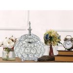 Crystal Candle Holder Jewelry Box Table Candle Shade For Home Silver