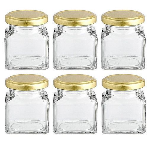 5pcs/10pcs 250 ml Square Shaped multipurpose Glass Storage Jars home organization/pantry storage/spice jars