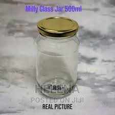 Generic 4 Pcs Glass Jars 500ml