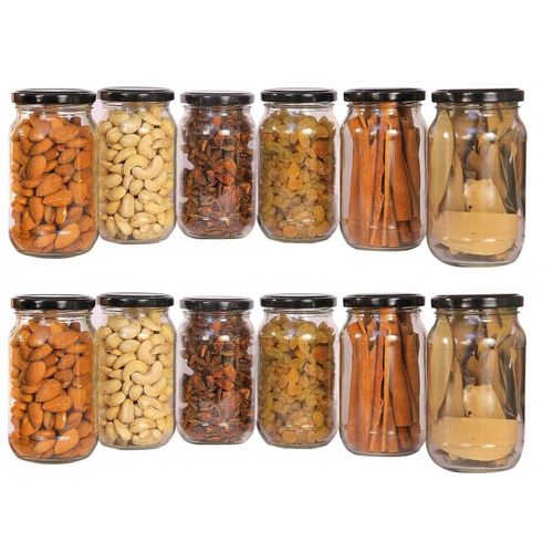 Generic 4 Pcs Glass Jars 500ml