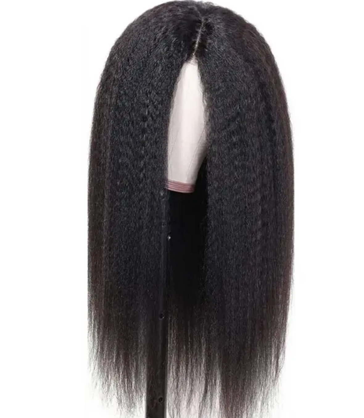 Synthetic Hair Natural Smooth Long Black Hair Wigs Synthetic Kinky Straight Wigs