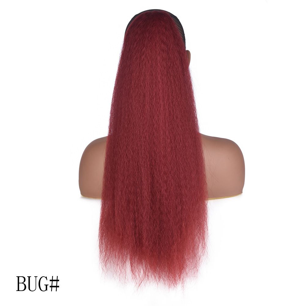22" Sythentic Hair Extension Straight Ponytail Hair Extension for Africa Girl
