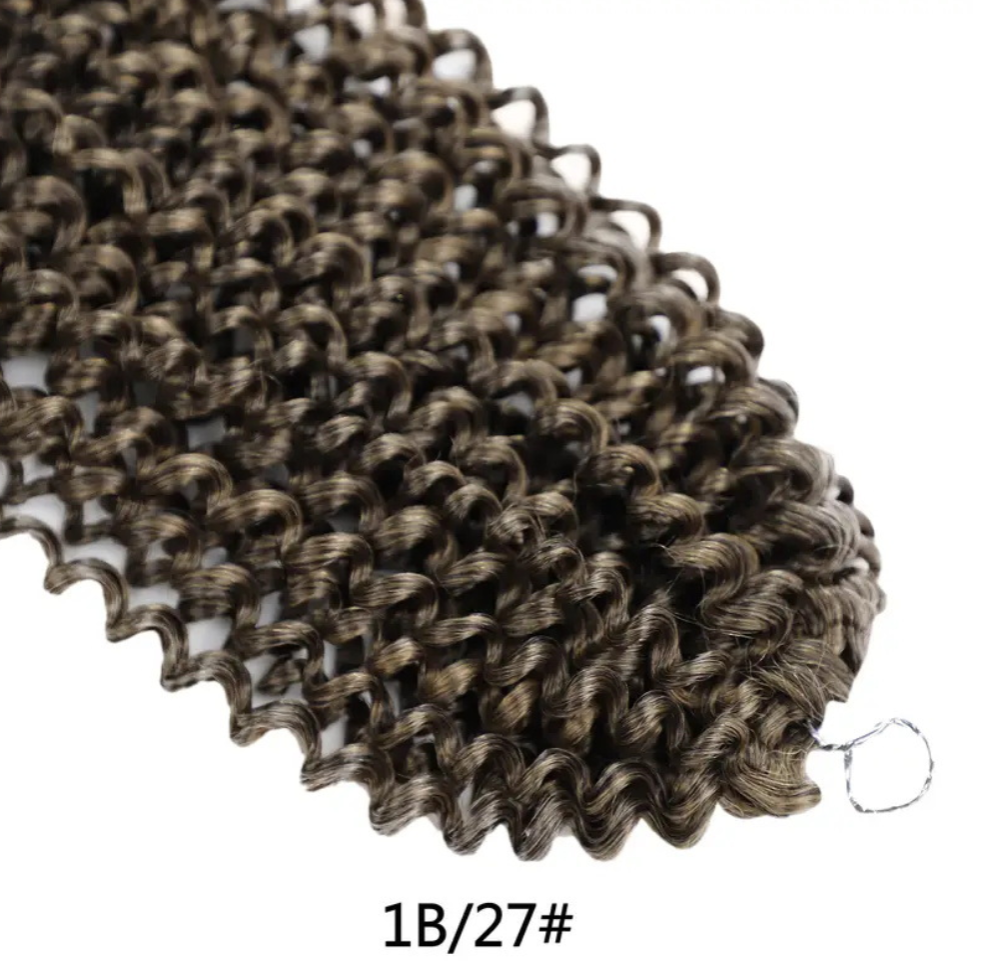 Africa braid hair extension synthetic braid hair water wave curly hair extension wig