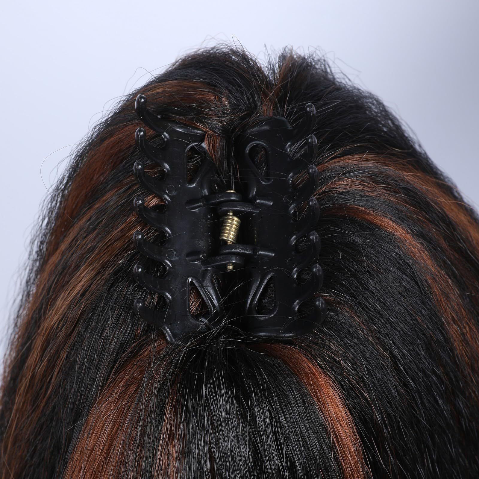 2024 New Africa claw clip ponytail hair extension synthetic hair yark straight hair extension