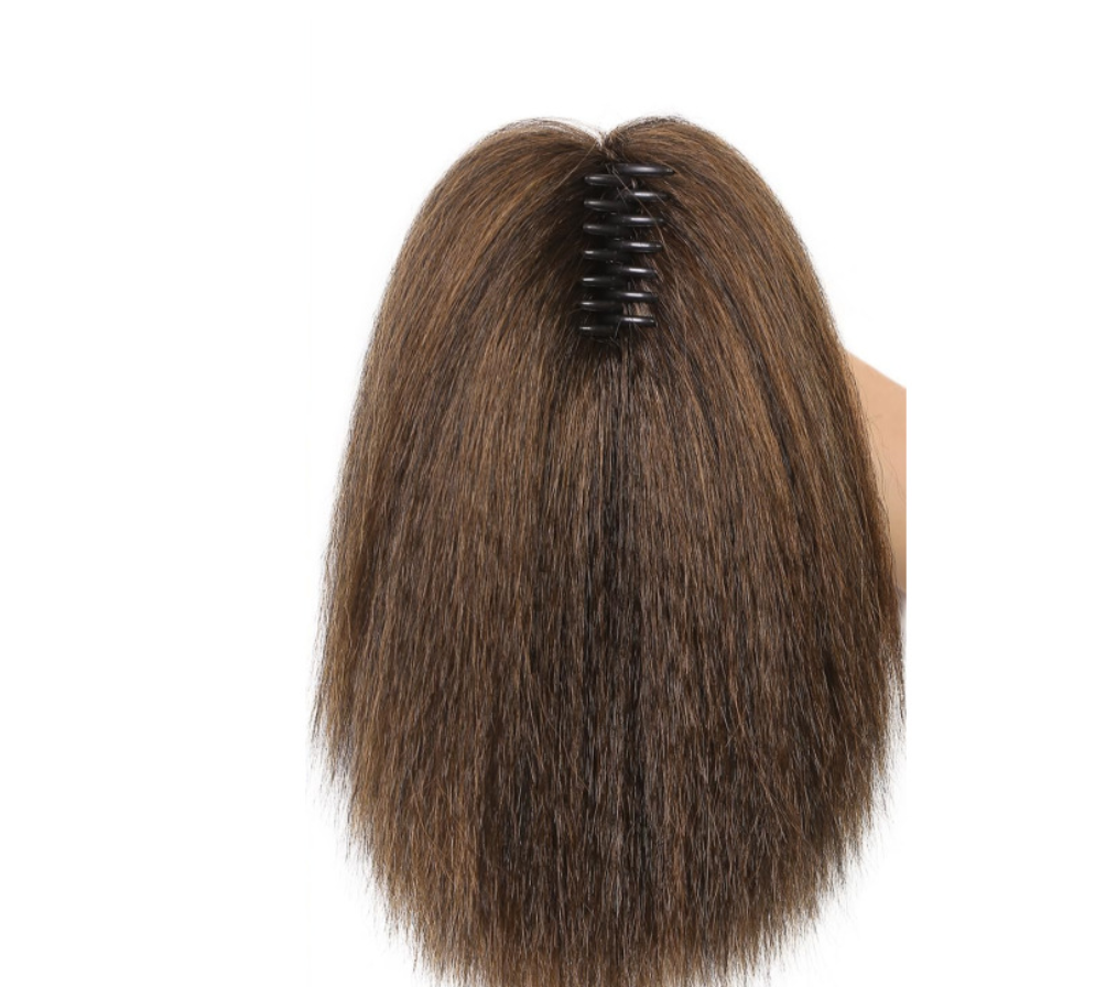 2024 New Africa claw clip ponytail hair extension synthetic hair yark straight hair extension