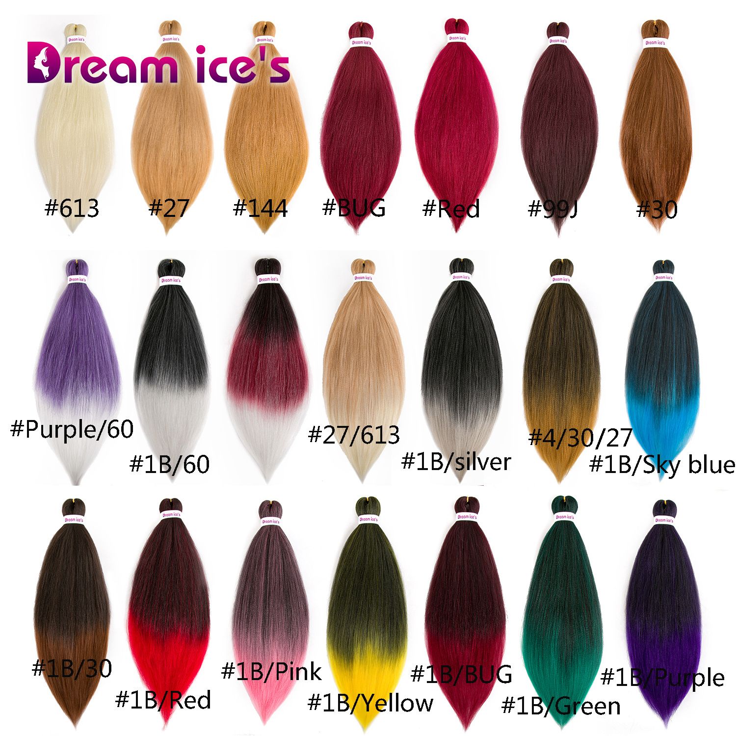 26" 90g Africa sythentic extension hair braid African dreadlocks easy braid hair extension