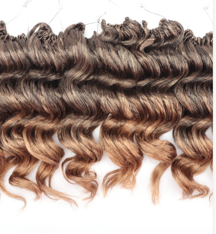 African curly dreadlocks water wave sythentic braid hair extension
