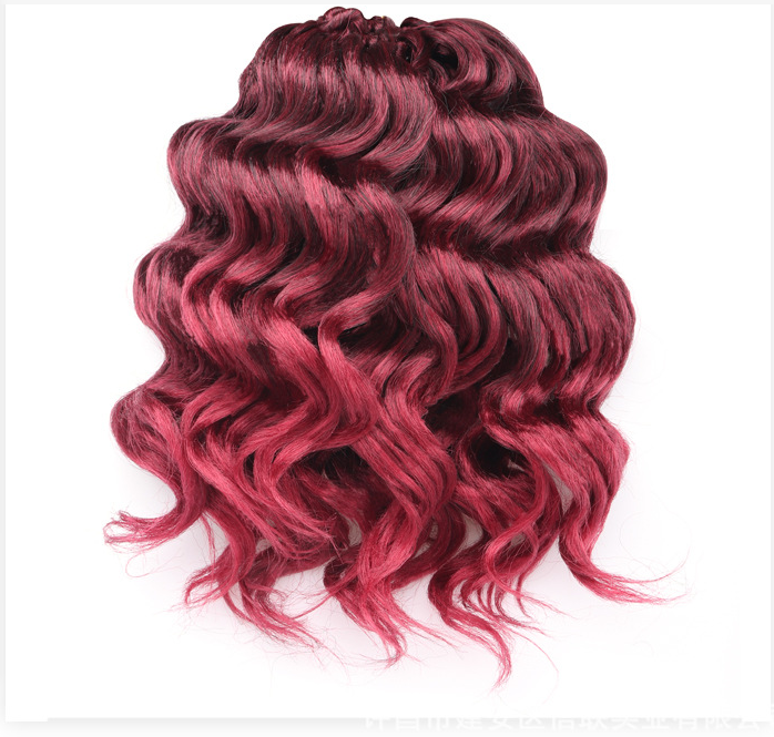 African curly dreadlocks water wave sythentic braid hair extension