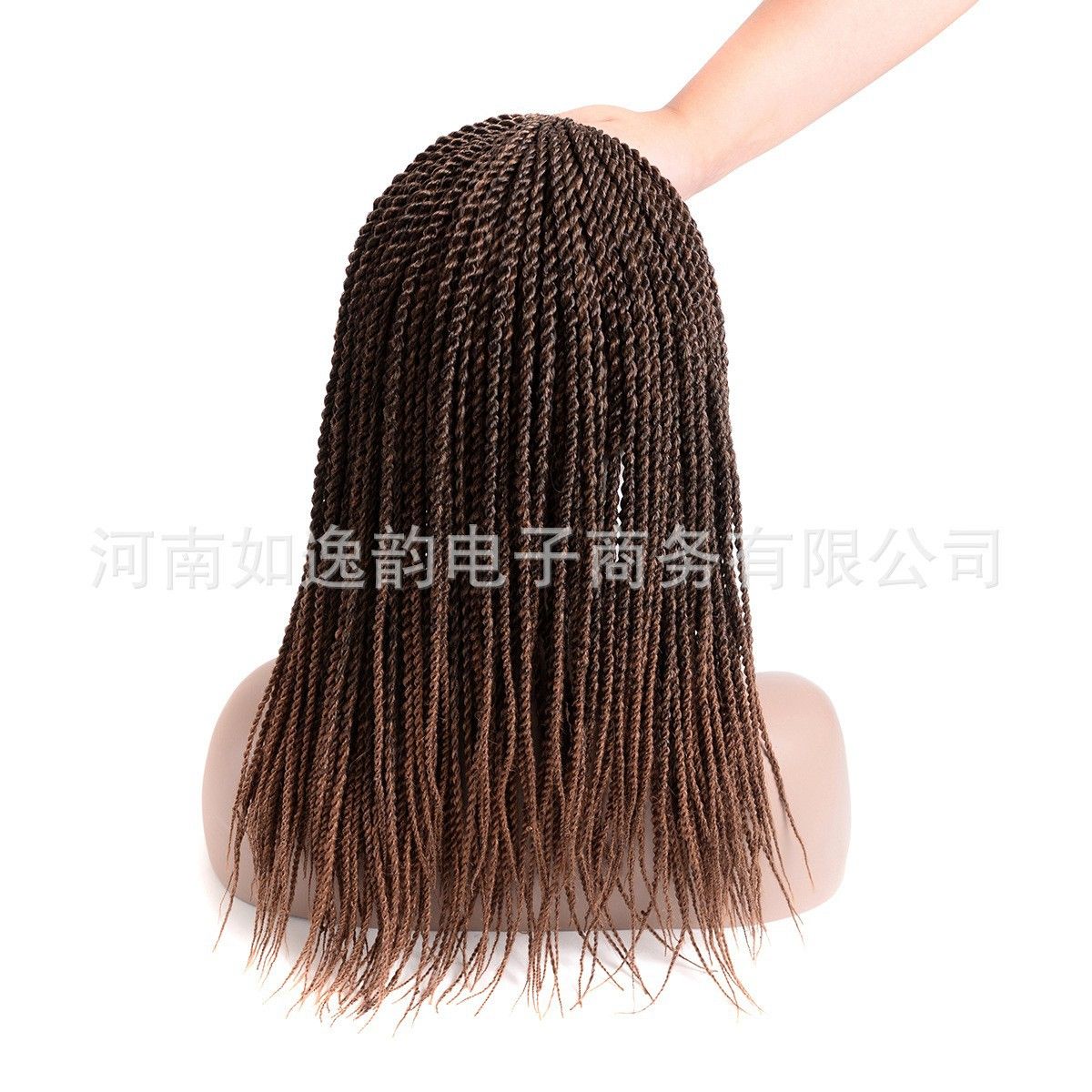 18" 80g Two braids hand rub braid wig synthetic fiber Africa Senegal Twist