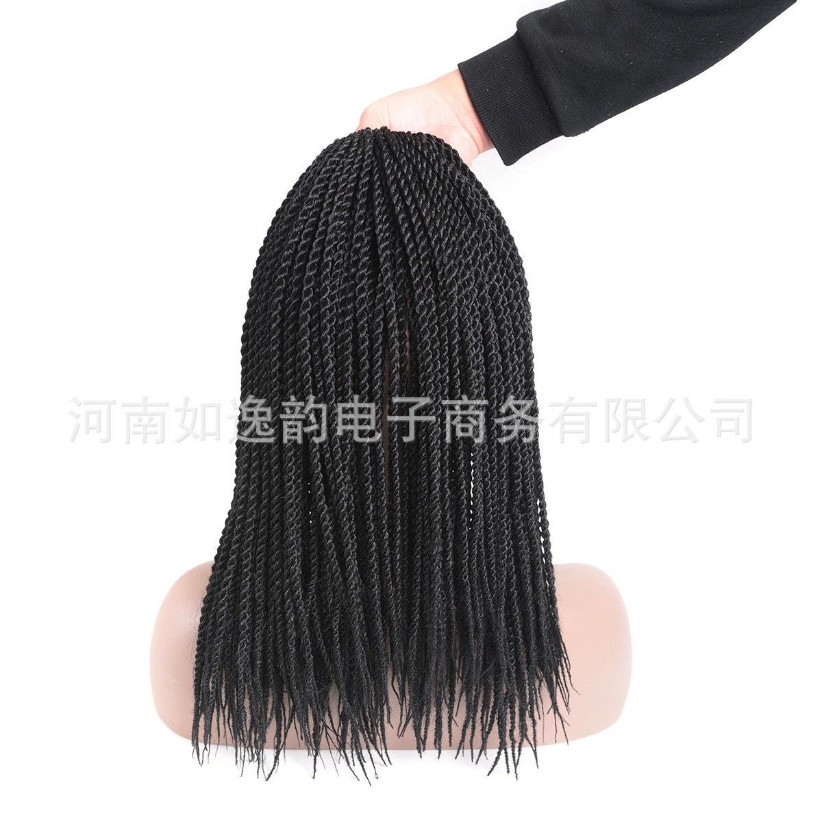 18" 80g Two braids hand rub braid wig synthetic fiber Africa Senegal Twist