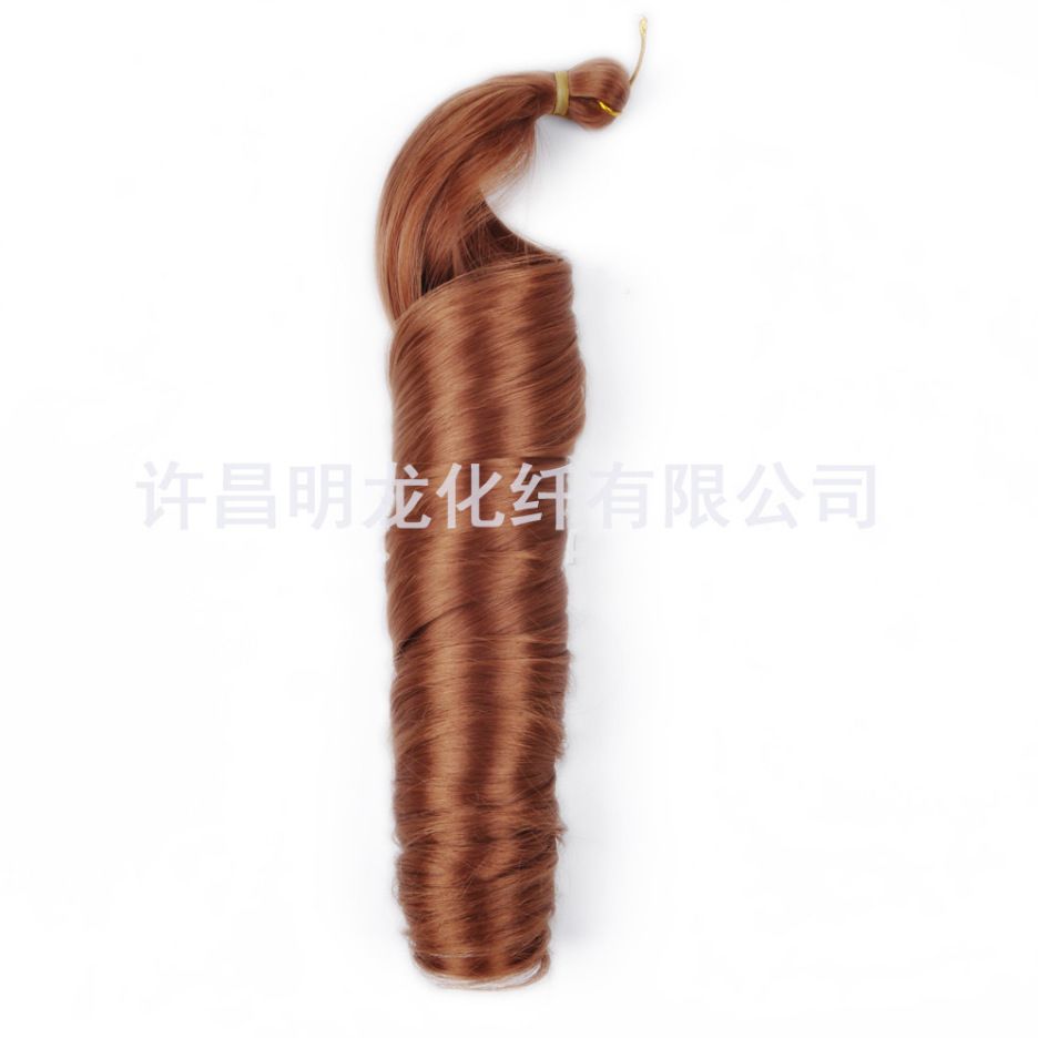 Big roll 24inch wigFrench Loose spiral  Crochet Brai
ds Hai African dreadlocks chemical fiber crochet hair braided hair wig braid
