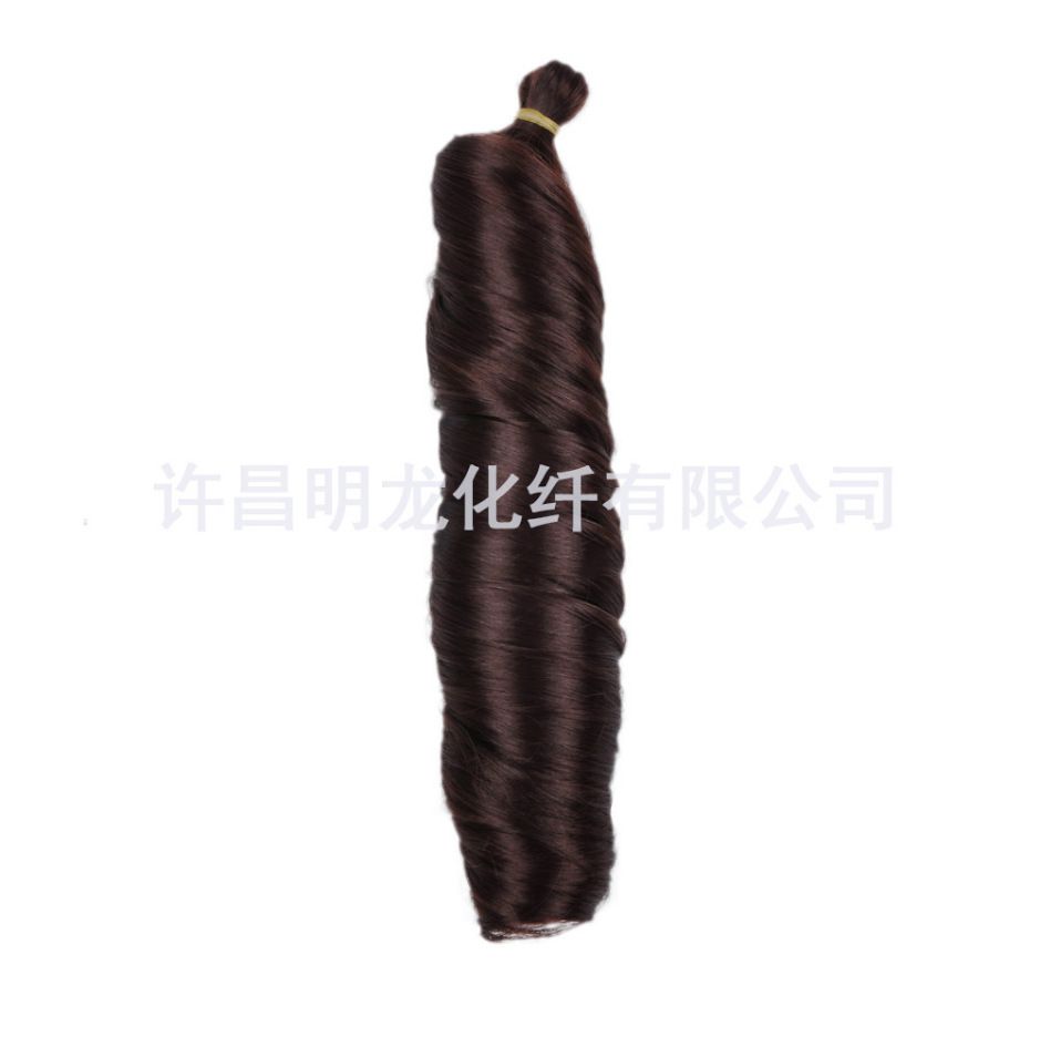 Big roll 24inch wigFrench Loose spiral  Crochet Brai
ds Hai African dreadlocks chemical fiber crochet hair braided hair wig braid